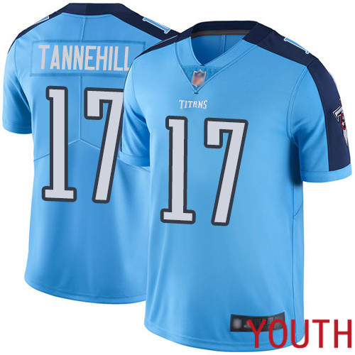 Tennessee Titans Limited Light Blue Youth Ryan Tannehill Jersey NFL Football 17 Rush Vapor Untouchable
